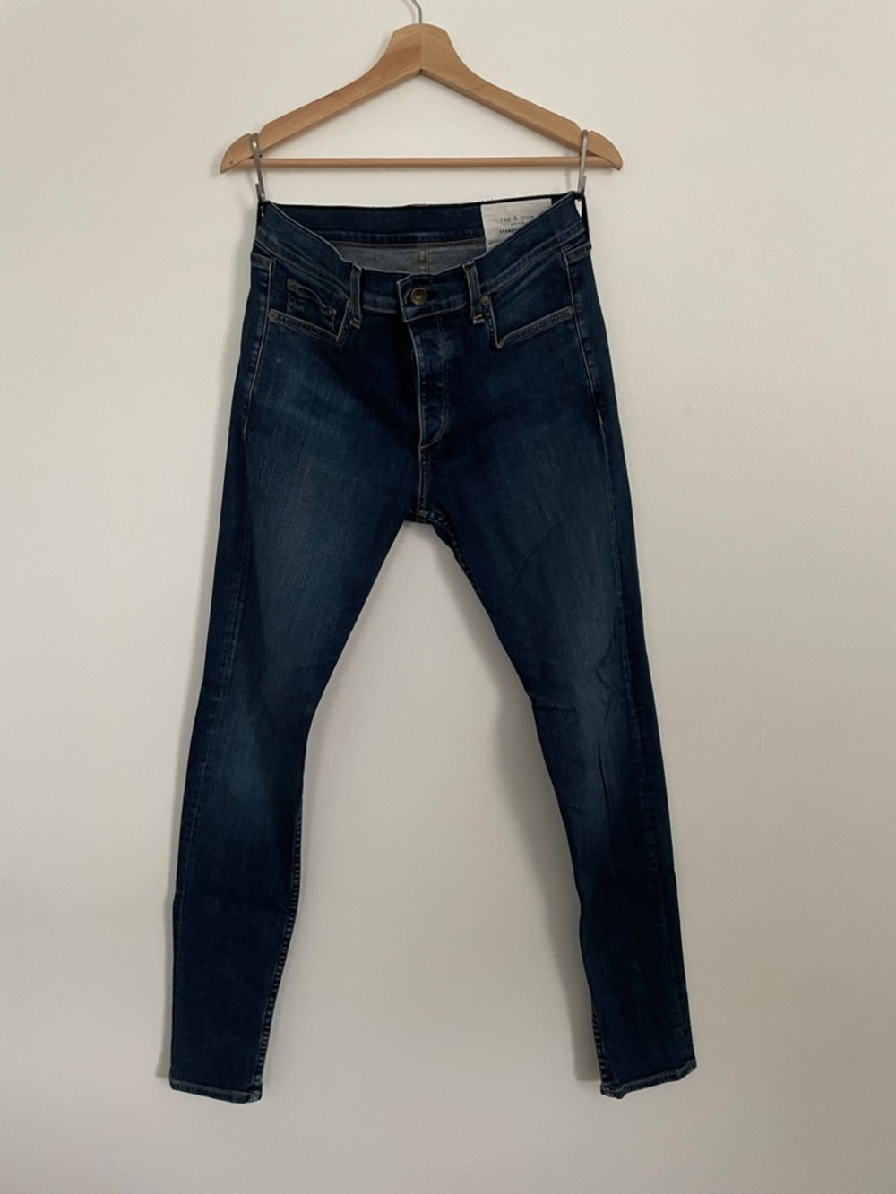 rag & bone Men's Dark Indigo Skinny Jeans
